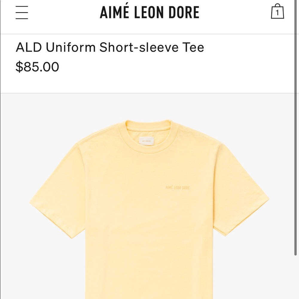 ALD uniform short sleeve T-shirt